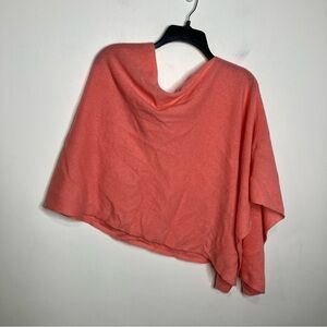 In 2 business Incashmere coral poncho 100% cashmere women’s‎ one size fits all